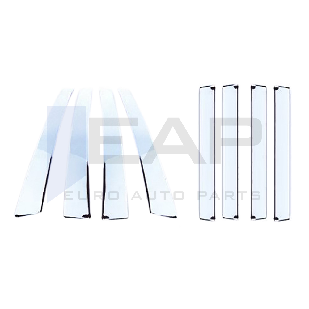 Door Post Set - 8 Pcs - Stainless Steel