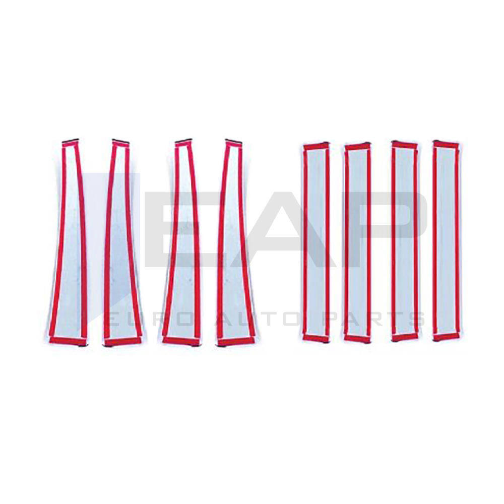 Door Post Set - 8 Pcs - Stainless Steel