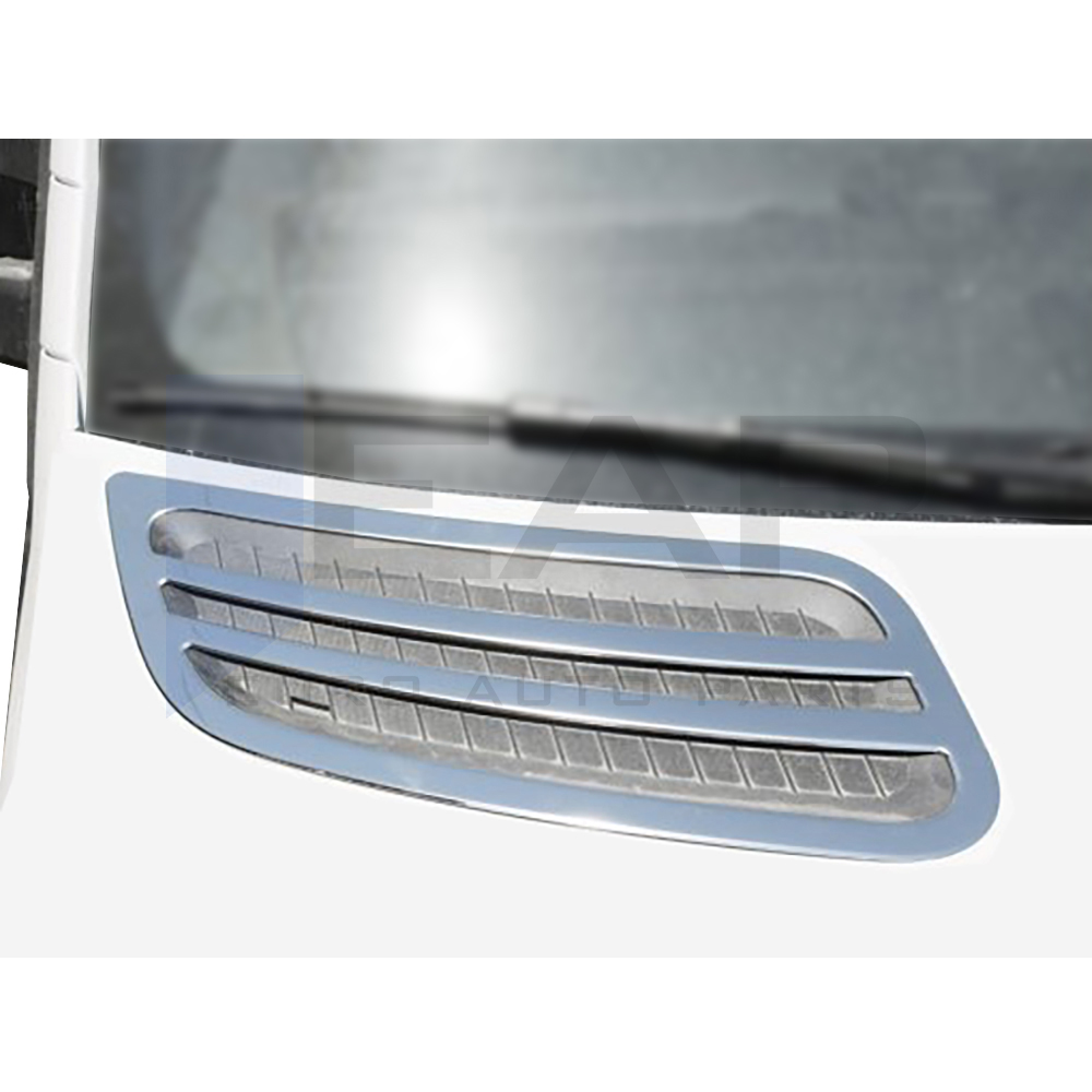 Front Hood Vent Grille - Stainless Steel