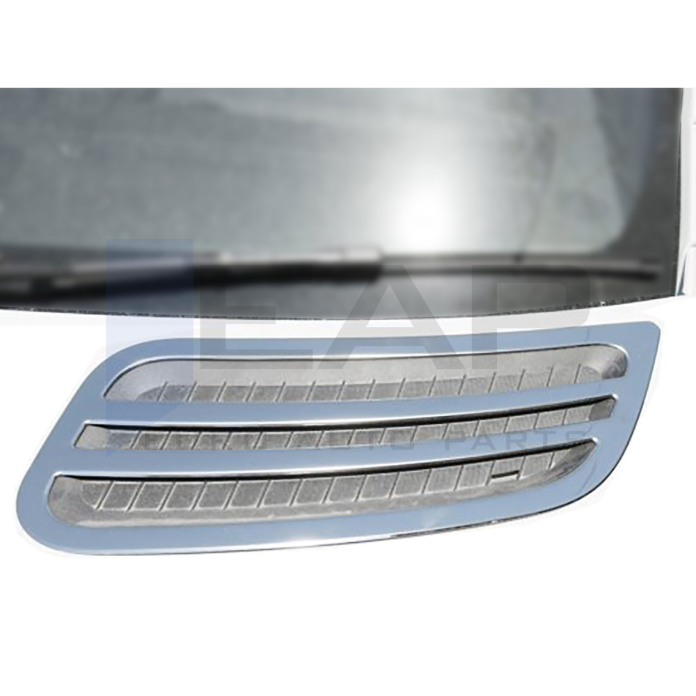 Front Hood Vent Grille - Stainless Steel