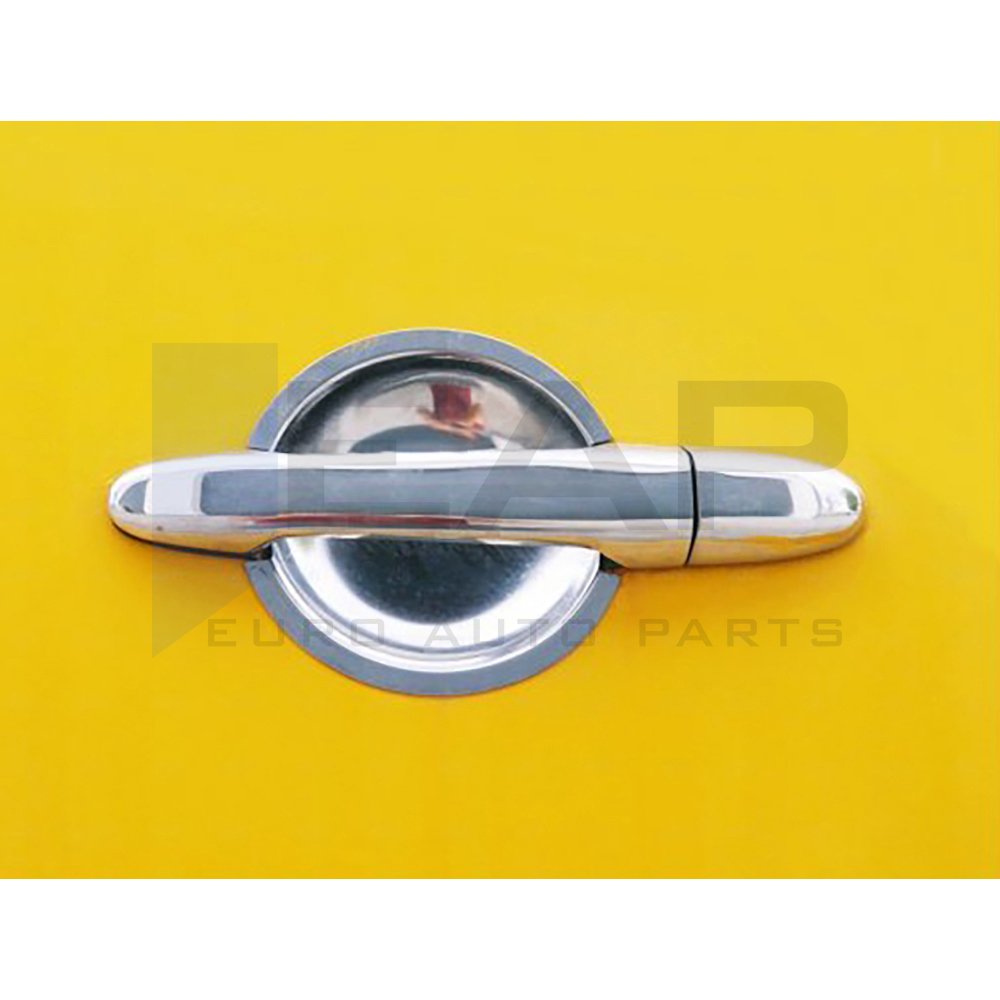 Exterior Door Handle Cup Bowl Cover - 4 Doors - Stainless Steel