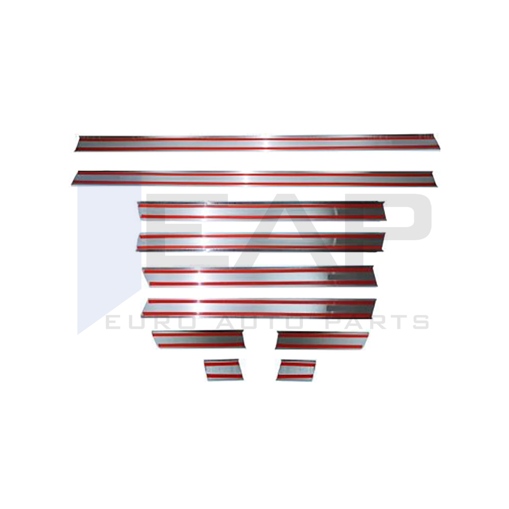 Side Door Trim (Short Chassis) - 10 Pcs - Stainless Steel