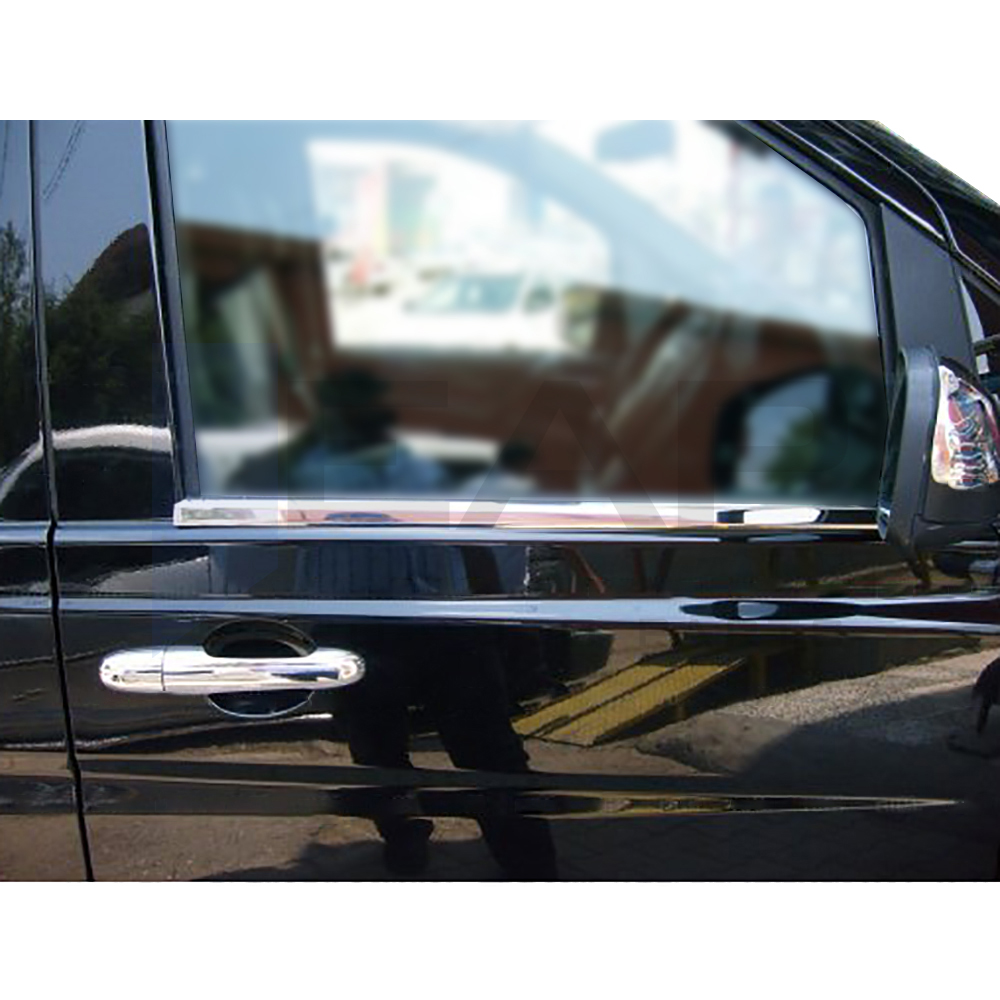 Window Frame Garnish - 2 Pcs - Stainless Steel