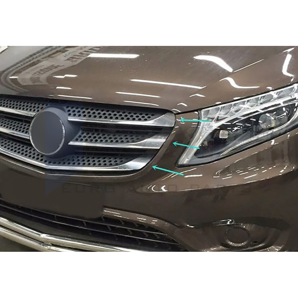 Front Grille - 5 Pcs - Stainless Steel