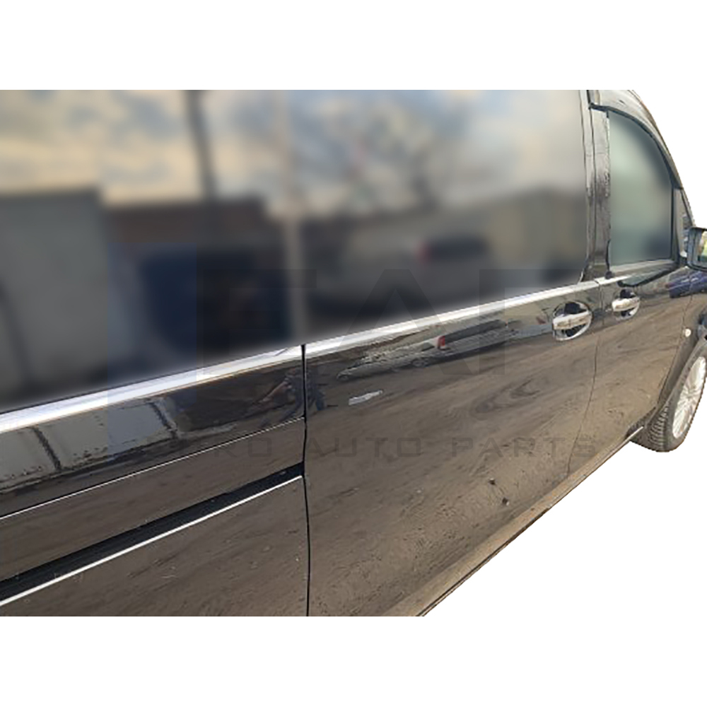 Side Door Trim (Short+Long Sachet - Double Slider) - 8 Pcs - Stainless Steel