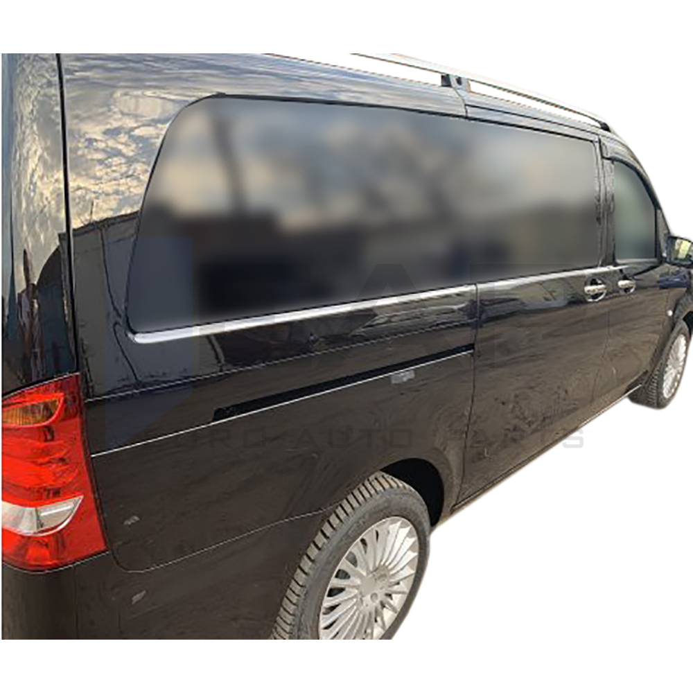 Side Door Trim (Short+Long Sachet - Double Slider) - 8 Pcs - Stainless Steel