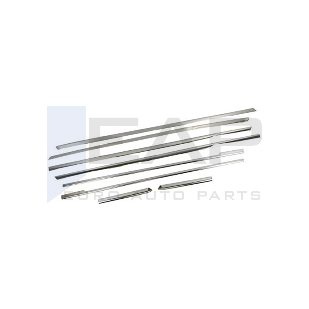 Side Door Trim (Short+Long Sachet - Double Slider) - 8 Pcs - Stainless Steel