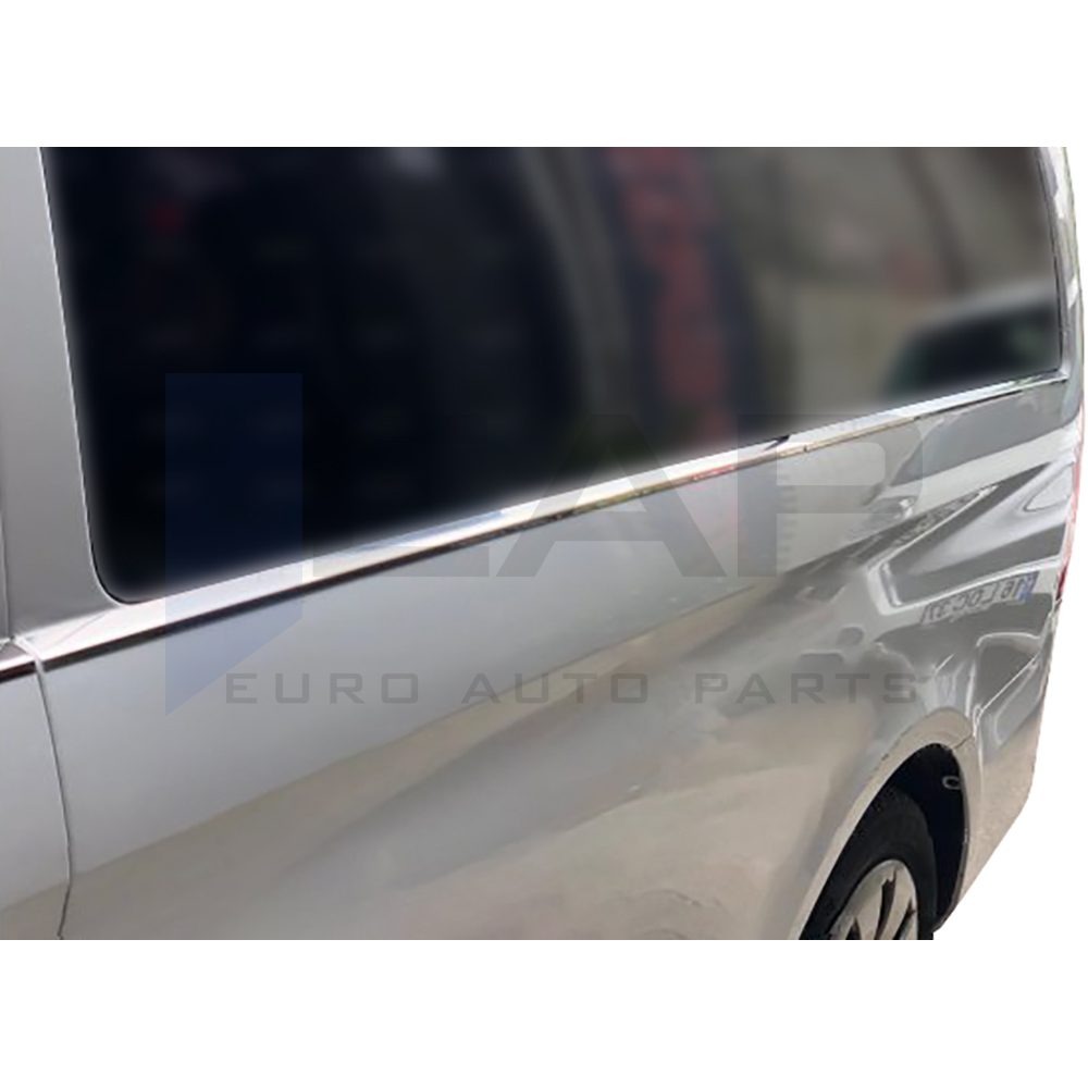 Side Door Trim (Extra Long Sachet - Single Slider) - 8 Pcs - Stainless Steel