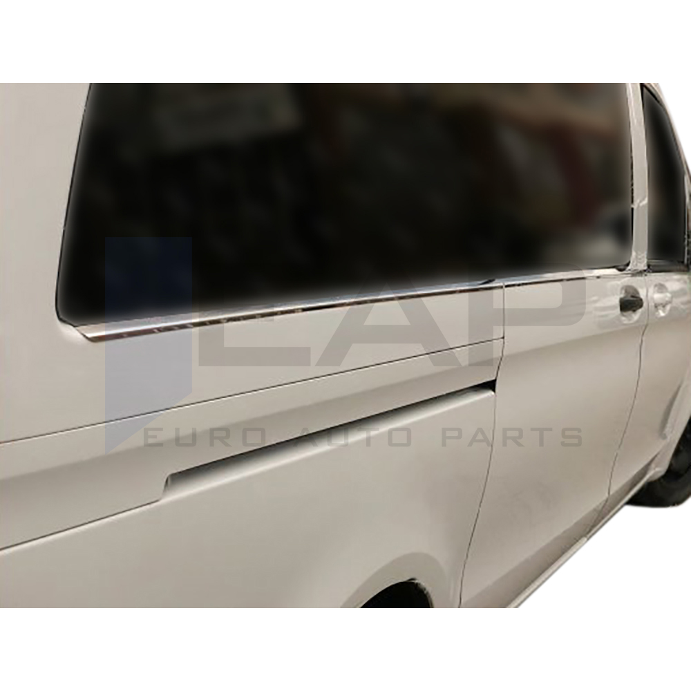 Side Door Trim (Extra Long Sachet - Single Slider) - 8 Pcs - Stainless Steel