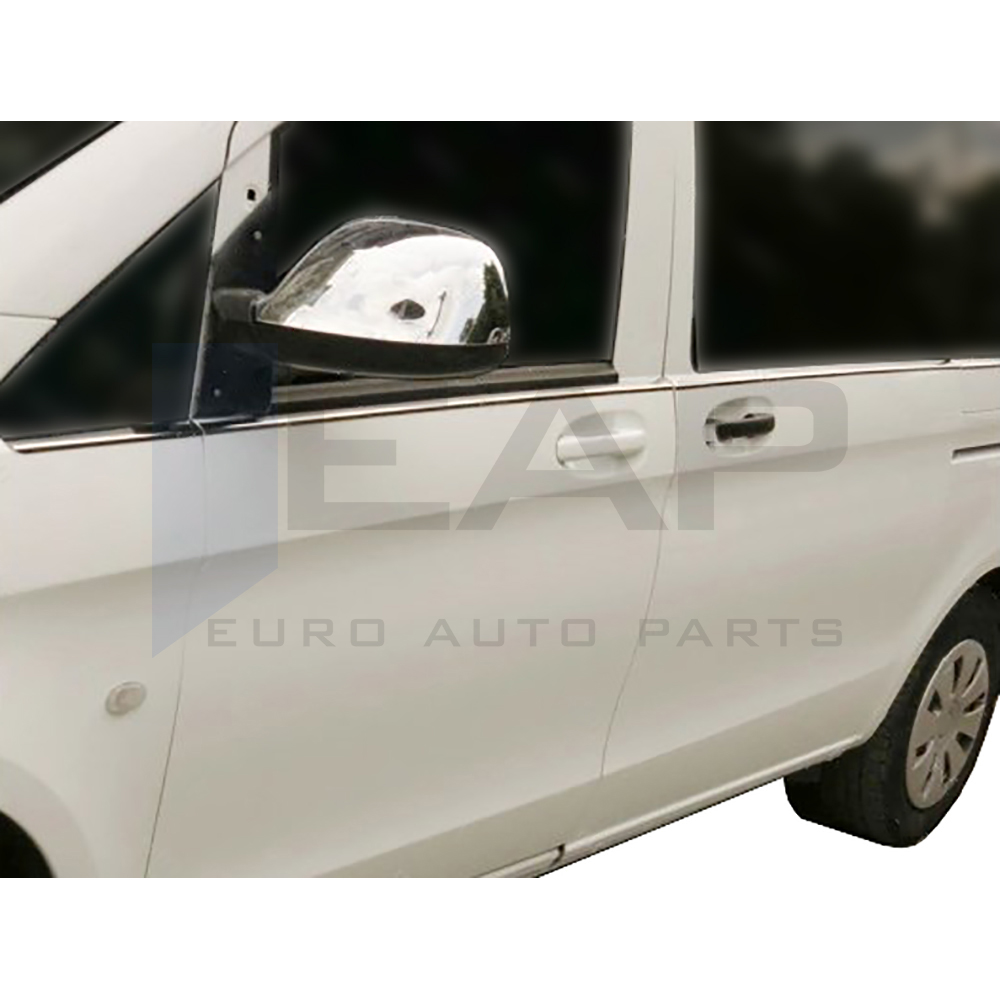 Side Door Trim (Extra Long Sachet - Double Slider) - 8 Pcs - Stainless Steel