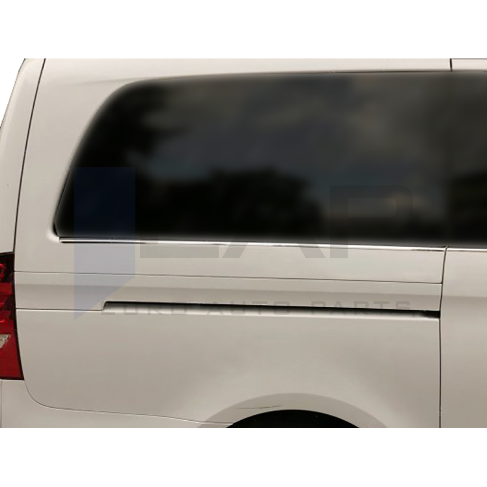 Side Door Trim (Extra Long Sachet - Double Slider) - 8 Pcs - Stainless Steel