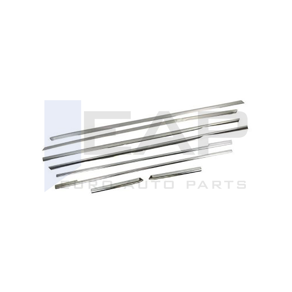 Side Door Trim (Extra Long Sachet - Double Slider) - 8 Pcs - Stainless Steel