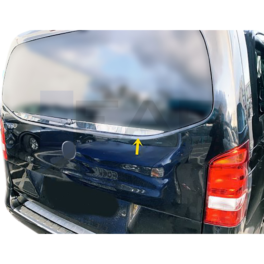 Rear Window Lower Trim - Stainless Steel