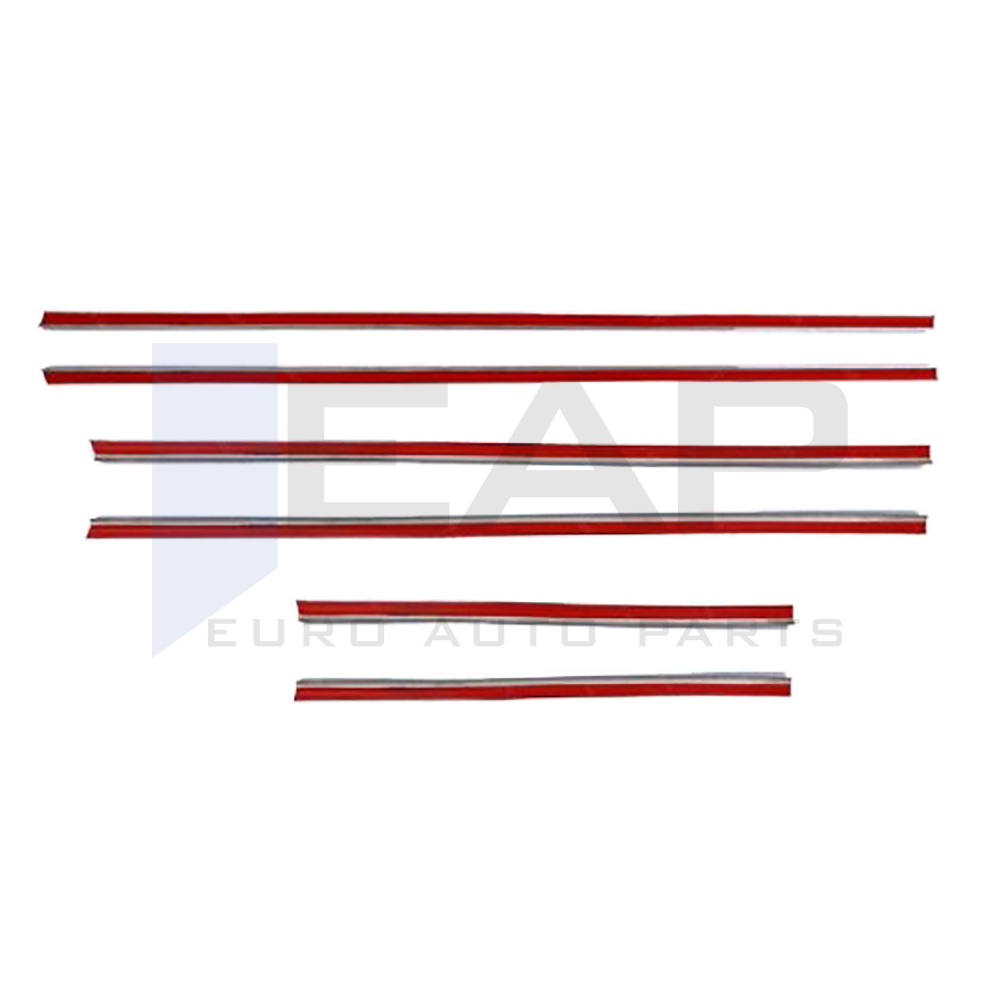 Window Frame Garnish - 6 Pcs - Stainless Steel