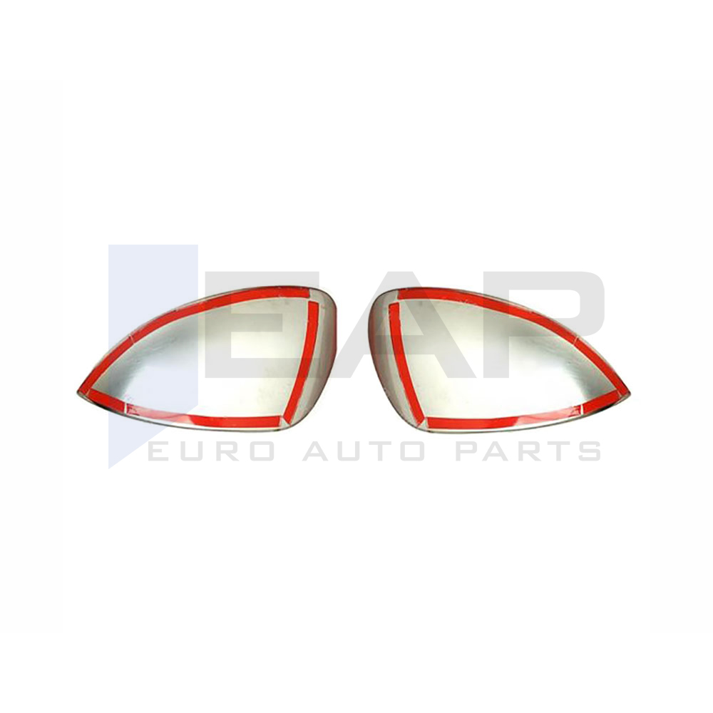 Mirror Cover - 2 Pcs - Stainless Steel