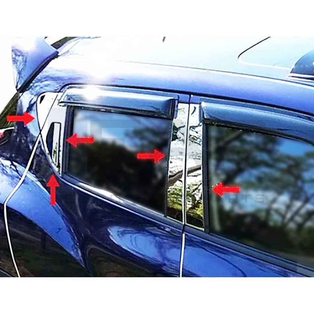 Door Post - 10 Pcs - Stainless Steel