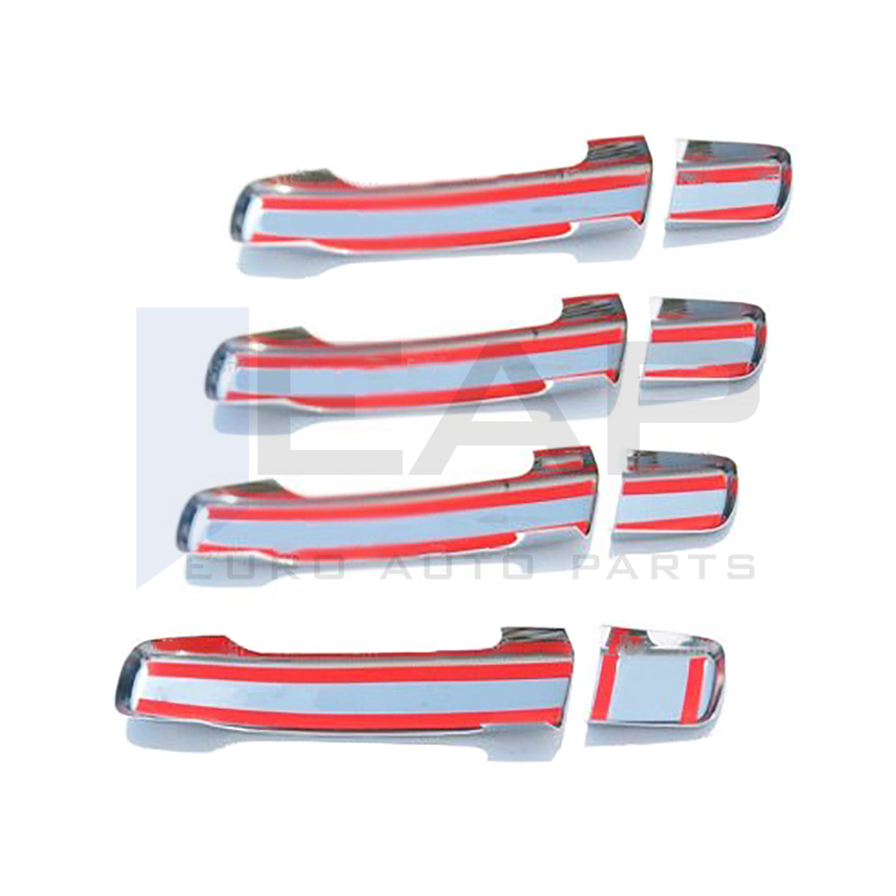 Door Handle Cover (Imperforate) - 4 Doors - Stainless Steel