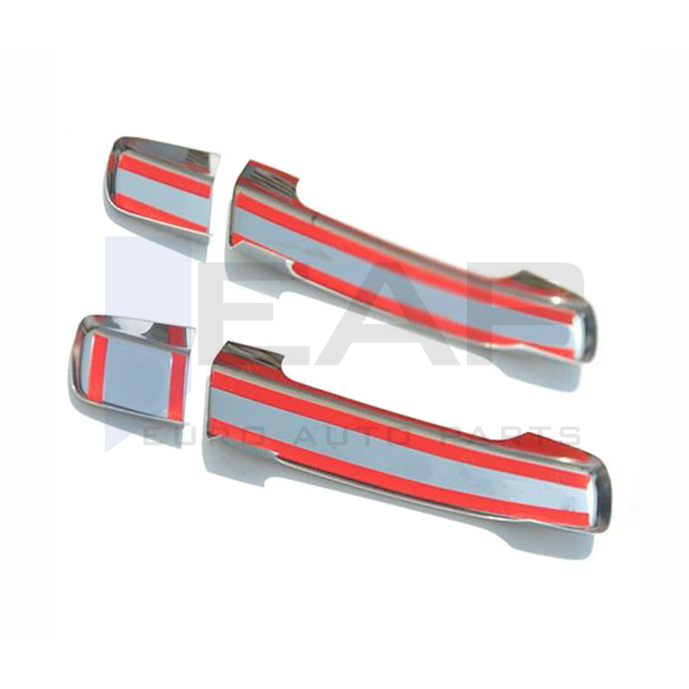 Door Handle Cover (Imperforate) - 2 Doors - Stainless Steel