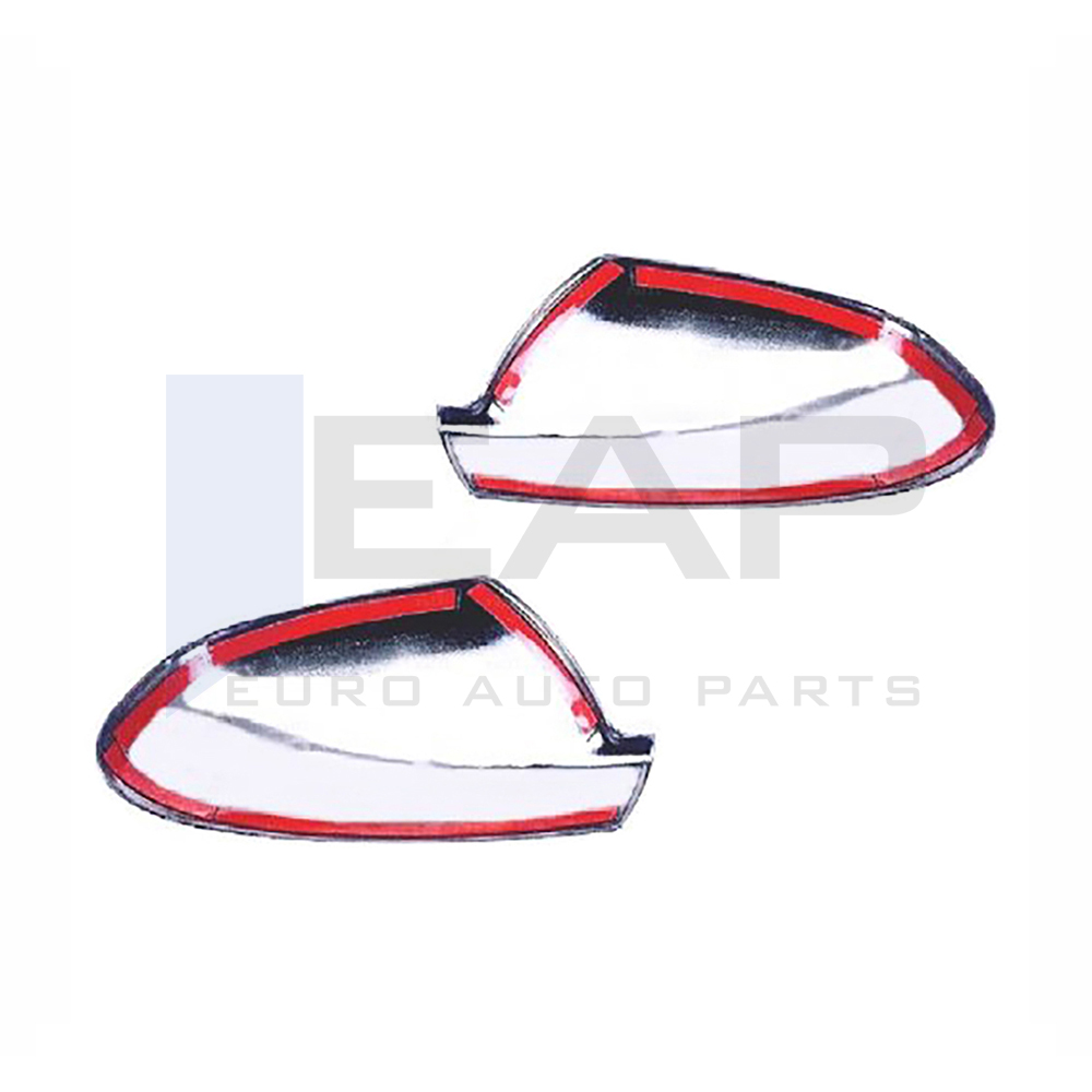 Mirror Cover 2 Pcs - Stainless Steel