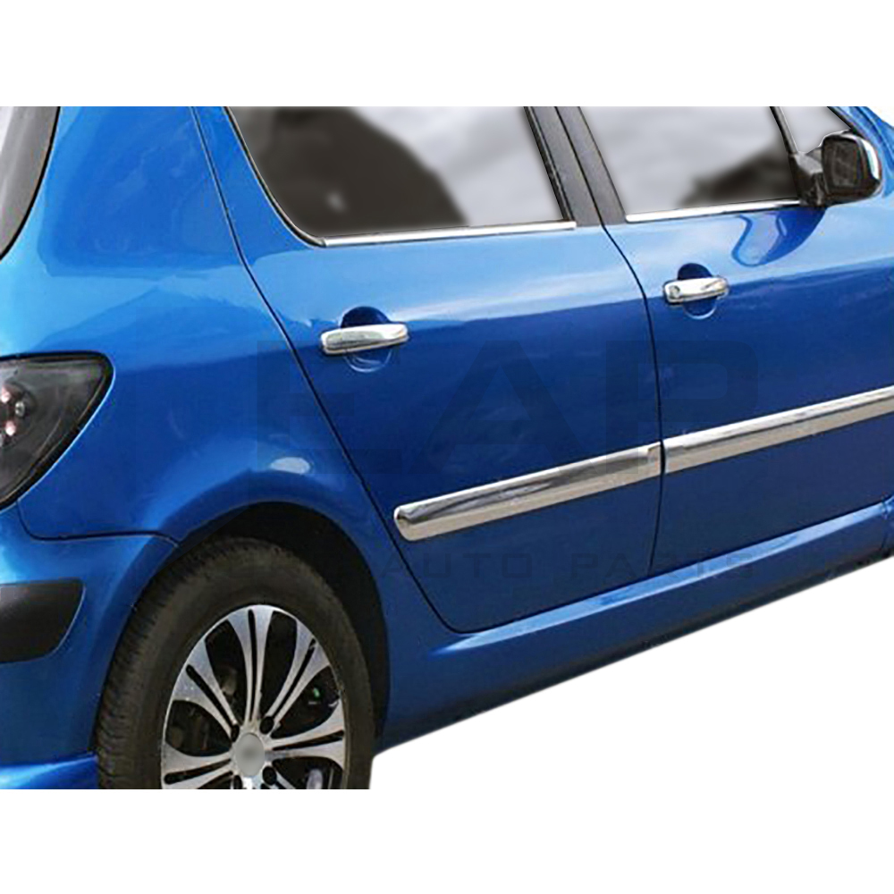 Side Door Trim - 4 Pcs - Stainless Steel