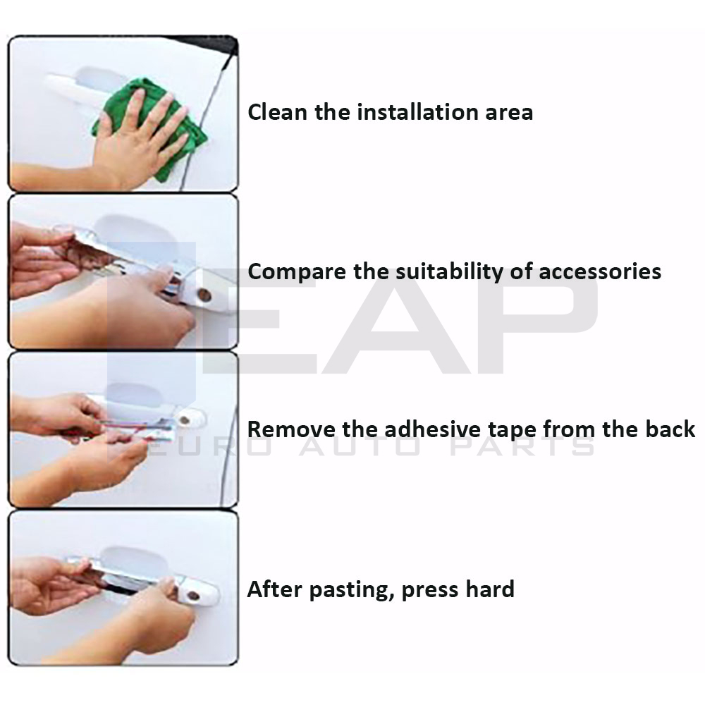 Door Handle Cover (With Sensor) - 4 Doors - Stainless Steel