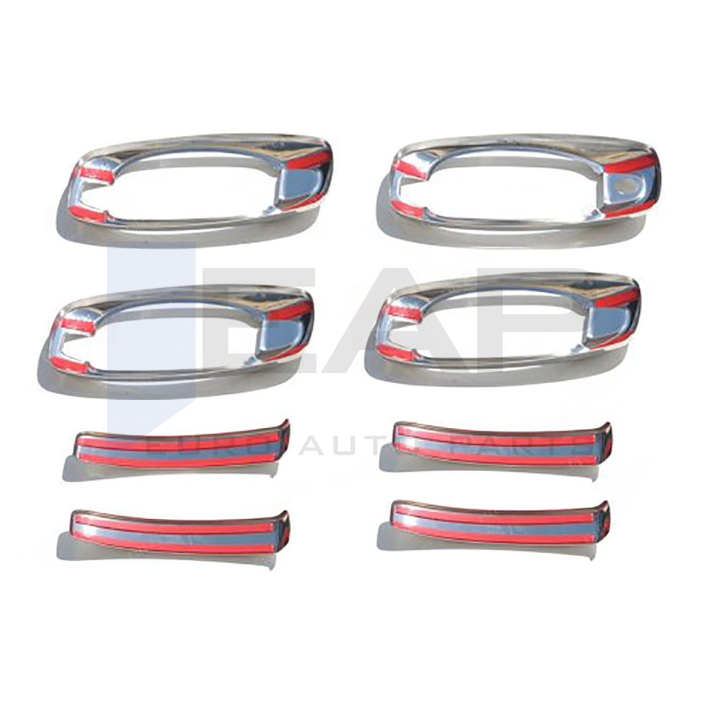 Door Handle Cover Frame - 4 Doors - Stainless Steel