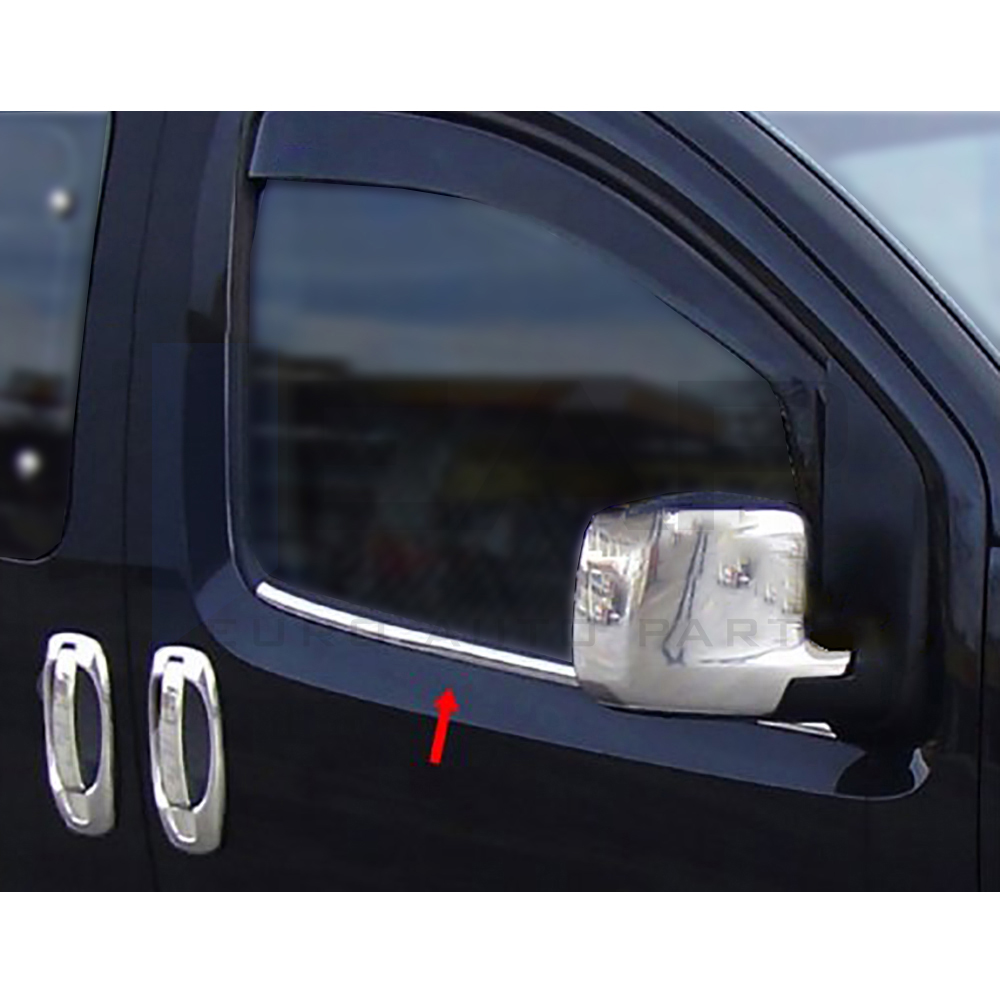 Window Frame Garnish - 2 Pcs - Stainless Steel