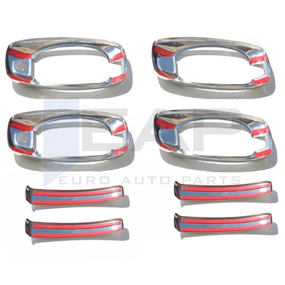 Door Handle Cover Frame - 4 Doors - Stainless Steel