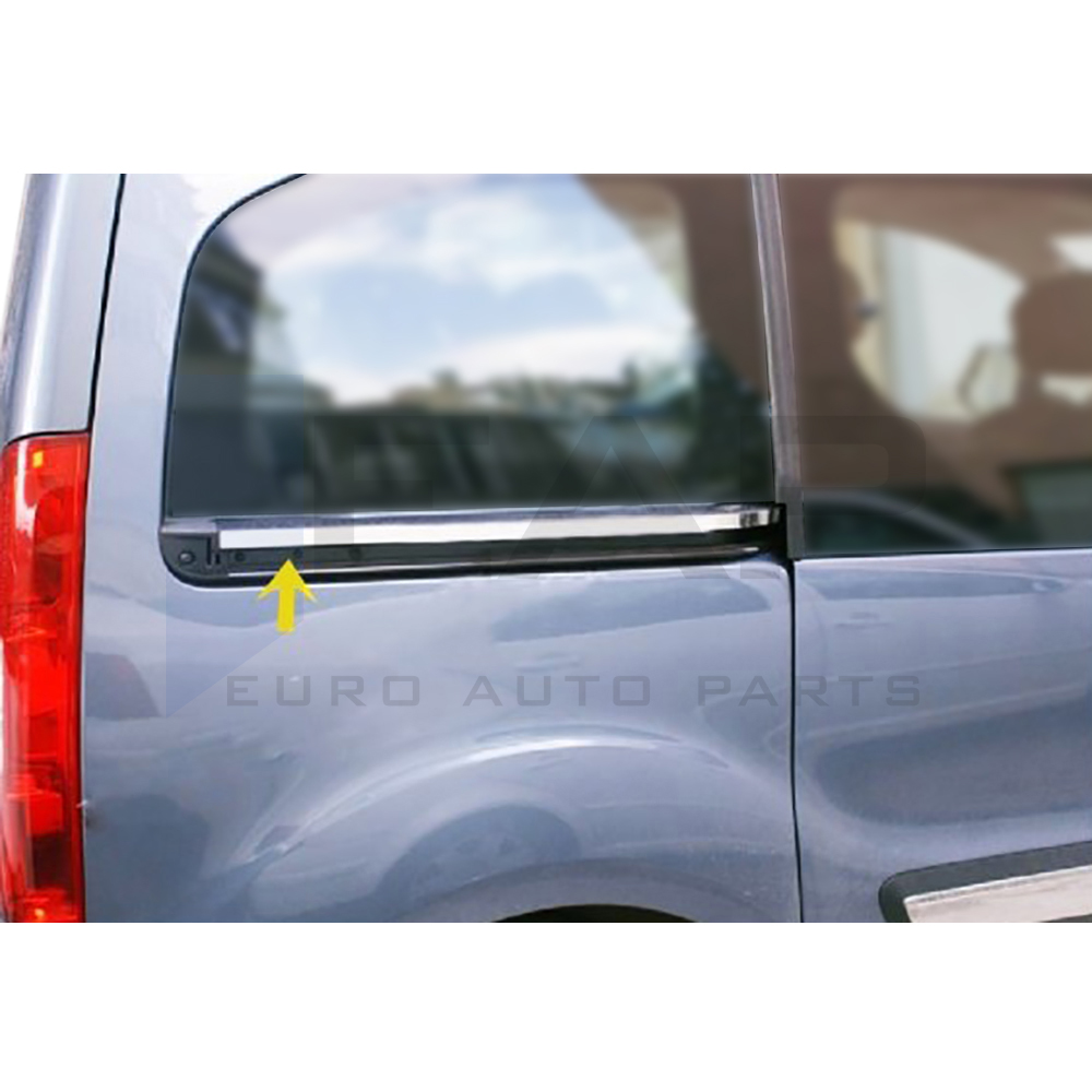 Side Door Rail Trim - Stainless Steel