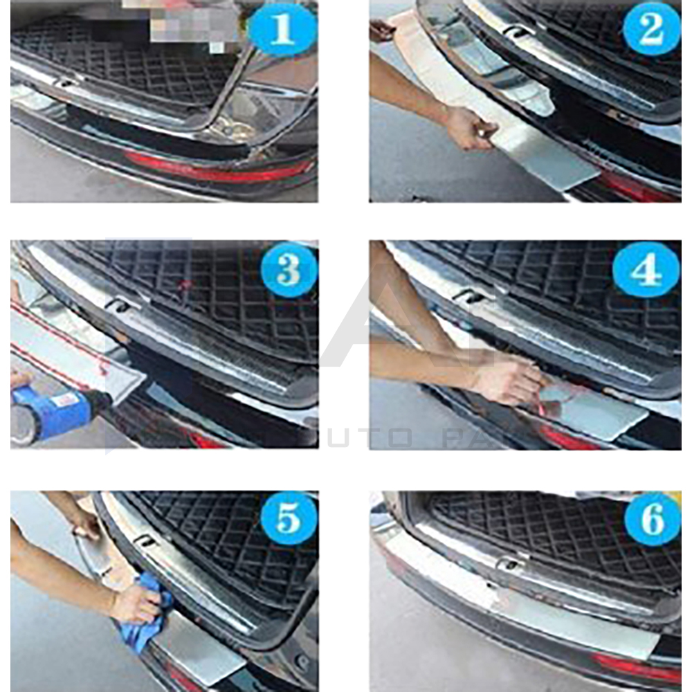 Rear Bumper Protector - Stainless Steel