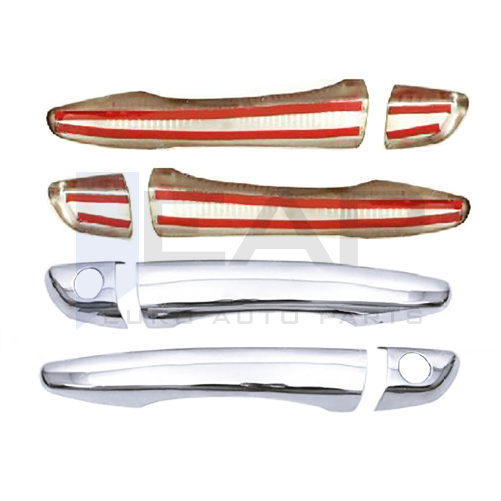 Door Handle Cover (Rear Double Door) (RHD) - 4 Doors - Stainless Steel