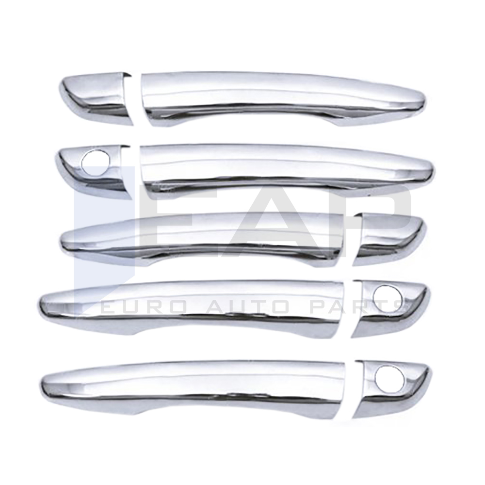 Door Handle Cover - 4 Doors - Rear Double Door (Three Holes) - Stainless Steel