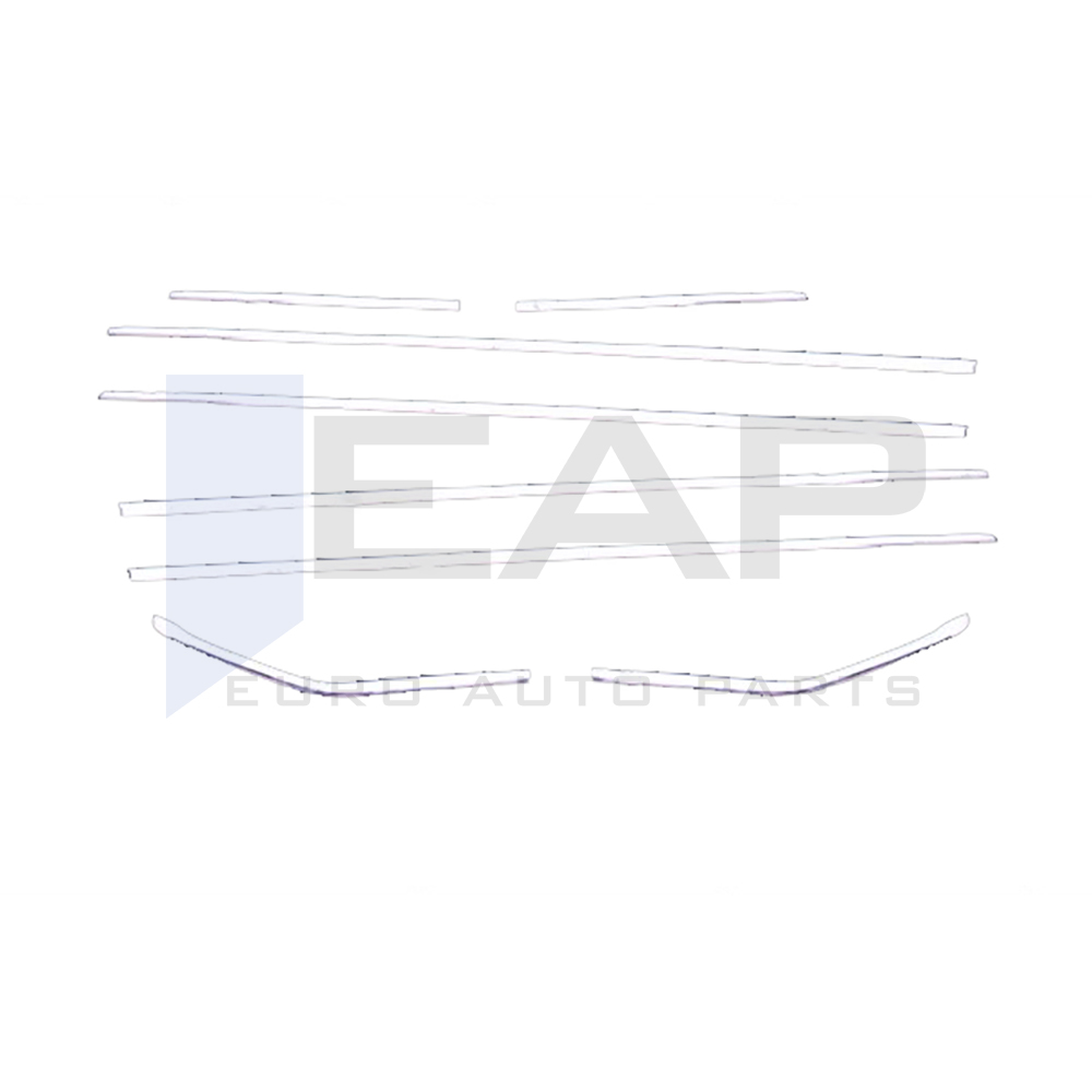 Window Frame Garnish - Spaceback - 8 Pcs - Stainless Steel