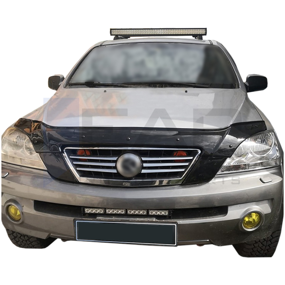 Hood deflector attachment