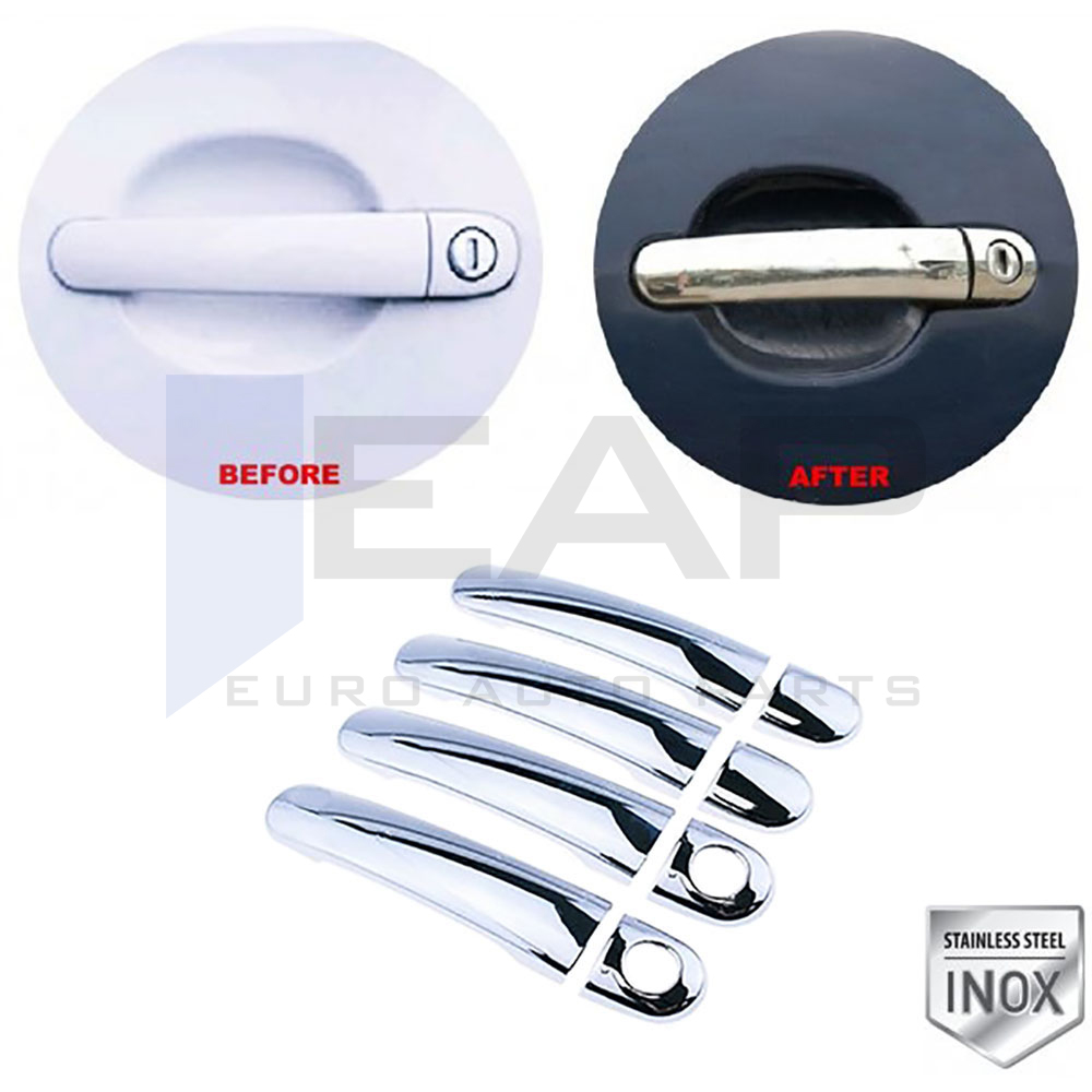 Door Handle Cover (Double Hole) - 4 Doors - Stainless Steel