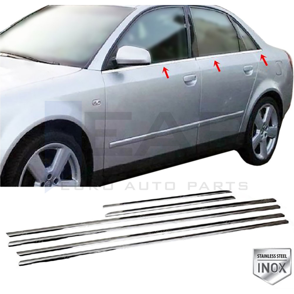Window Frame Garnish - 6 Pcs - Stainless Steel