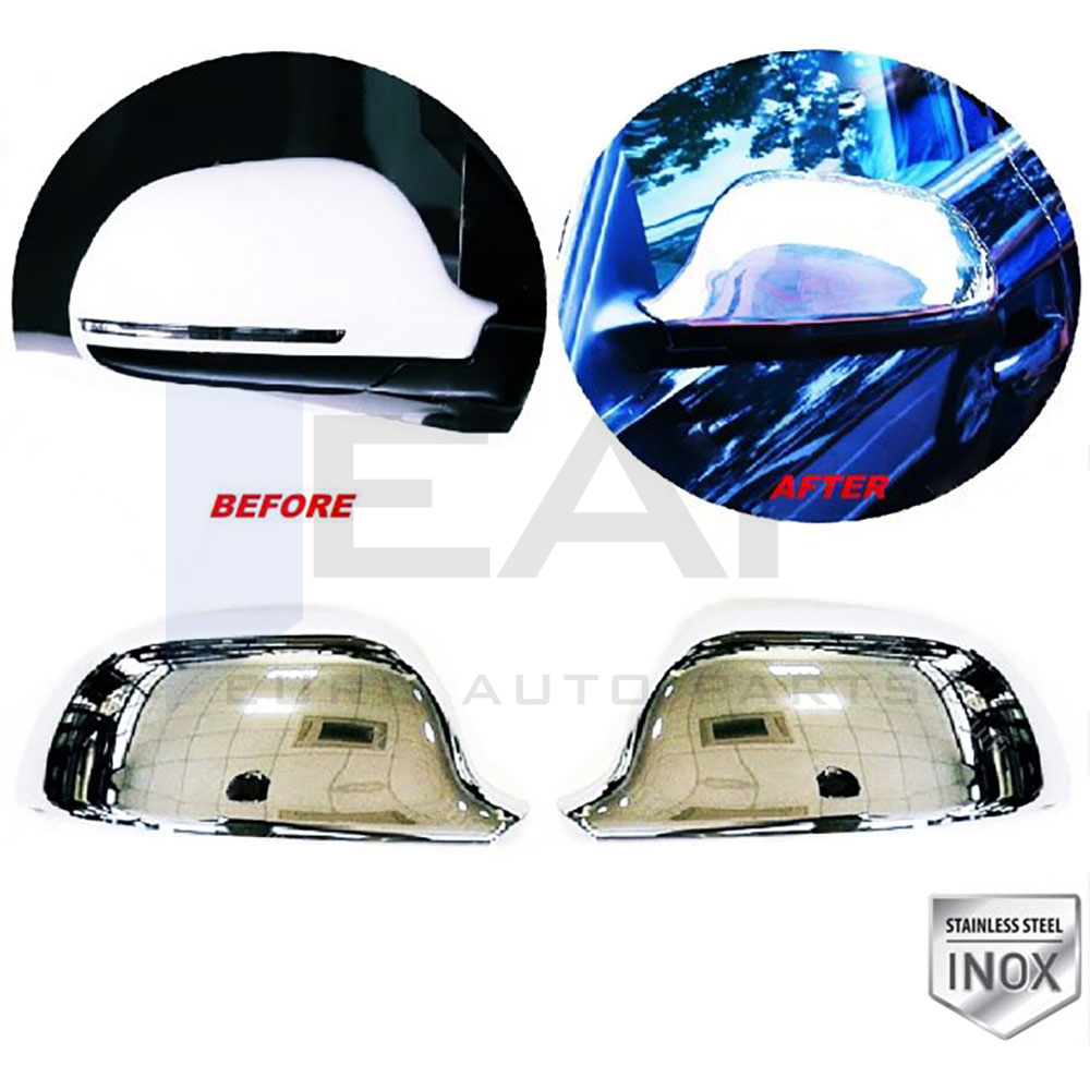 Mirror Cover - 2 Pcs - Stainless Steel