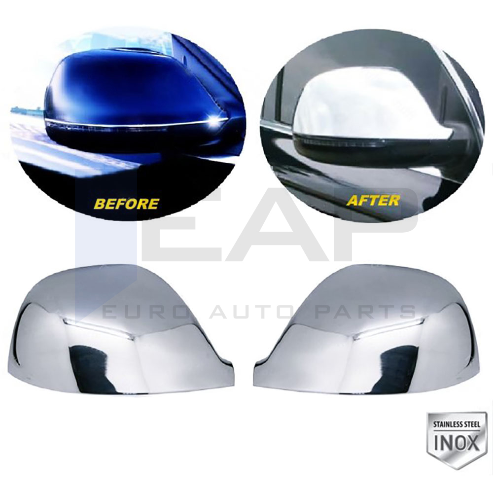 Mirror Cover - 2 Pcs - Stainless Steel