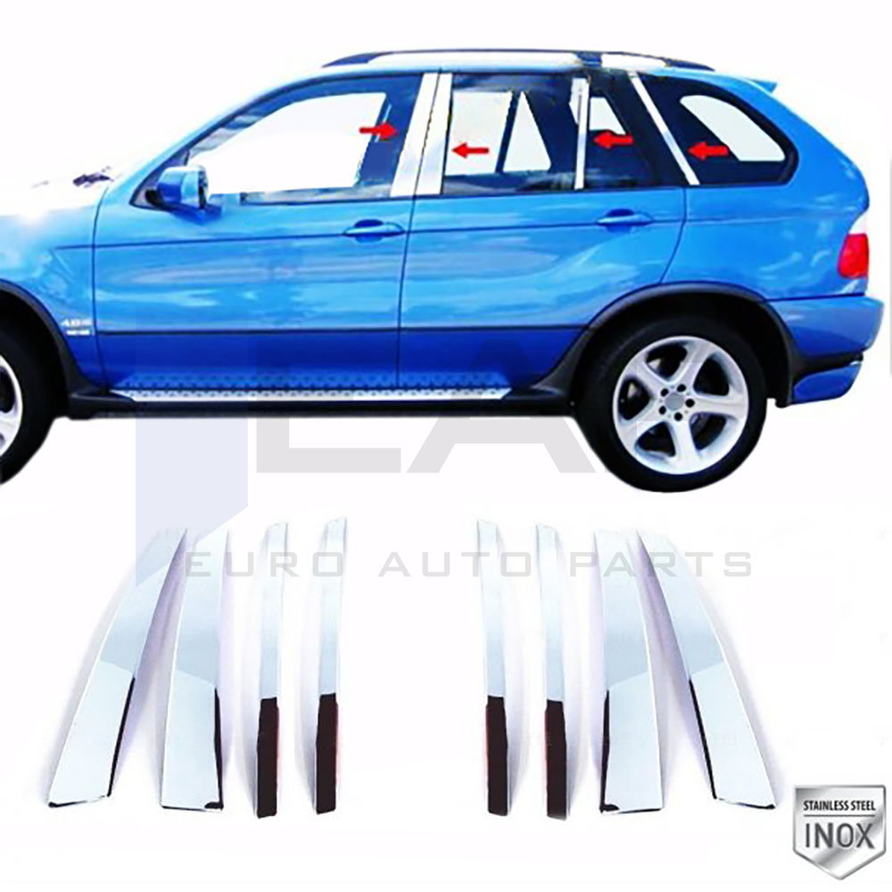 Door Post Set - 8 Pcs - Stainless Steel