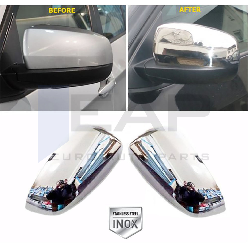 Mirror Cover 2 Pcs. Stainless Steel