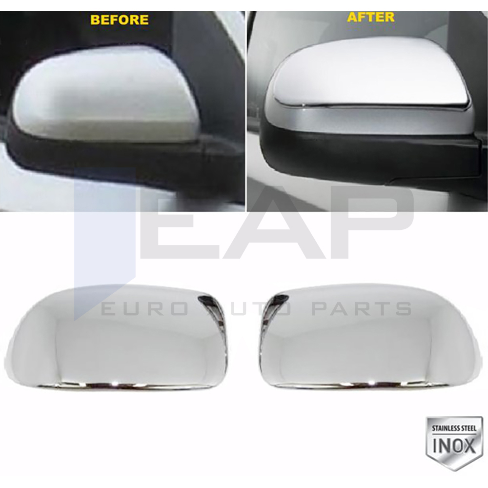 Mirror Cover 2 Pcs - Stainless Steel