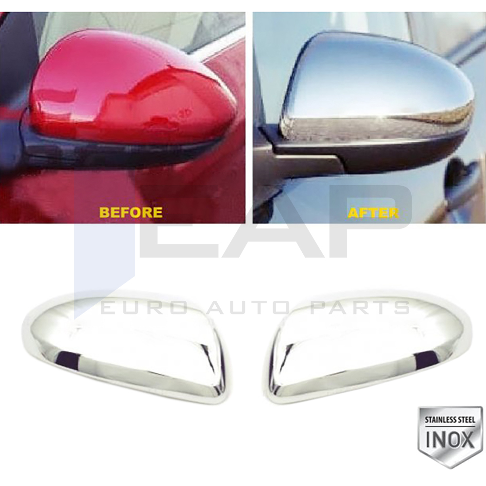 Mirror Cover 2 Pcs - Stainless Steel