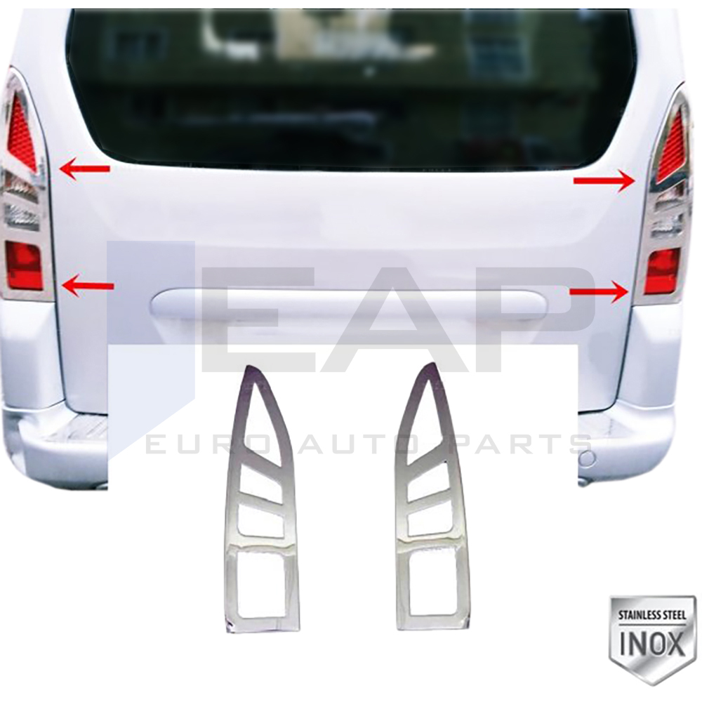 Tail Light Frame - 2 Pcs - Stainless Steel