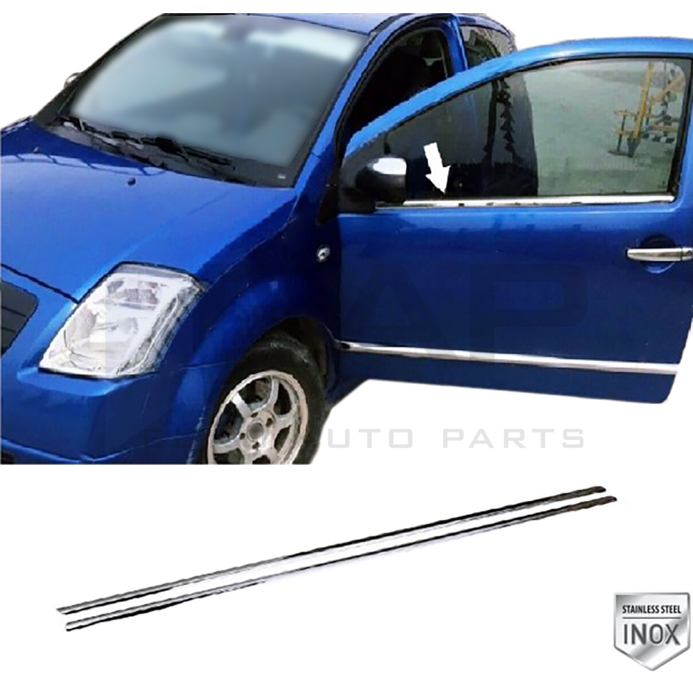 Window Frame Garnish - 2 Pcs - Stainless Steel