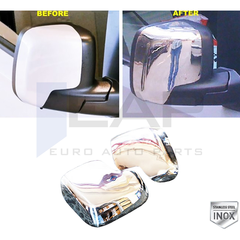 Mirror Cover - 2 Pcs - Stainless Steel