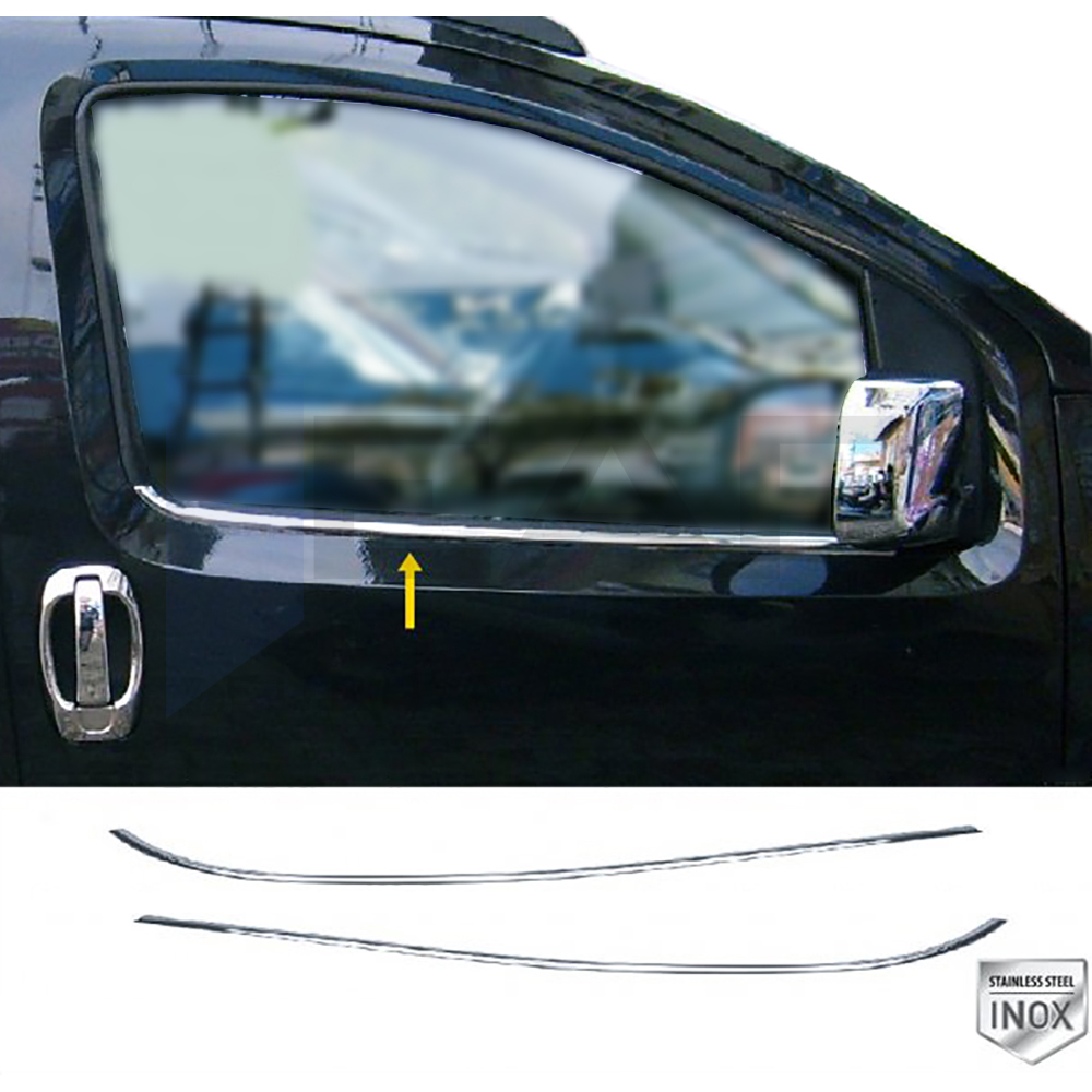 Window Frame Garnish - 2 Pcs - Stainless Steel