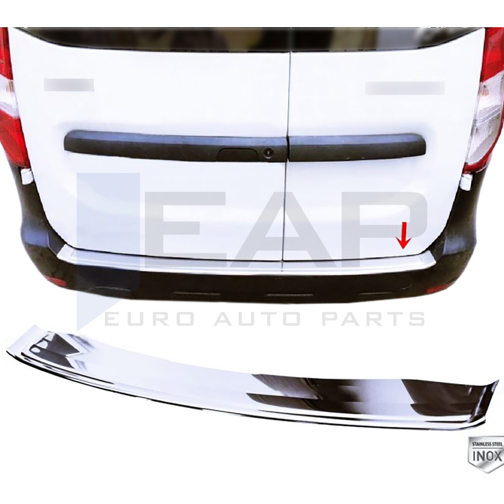 Rear Bumper Protector - Stainless Steel