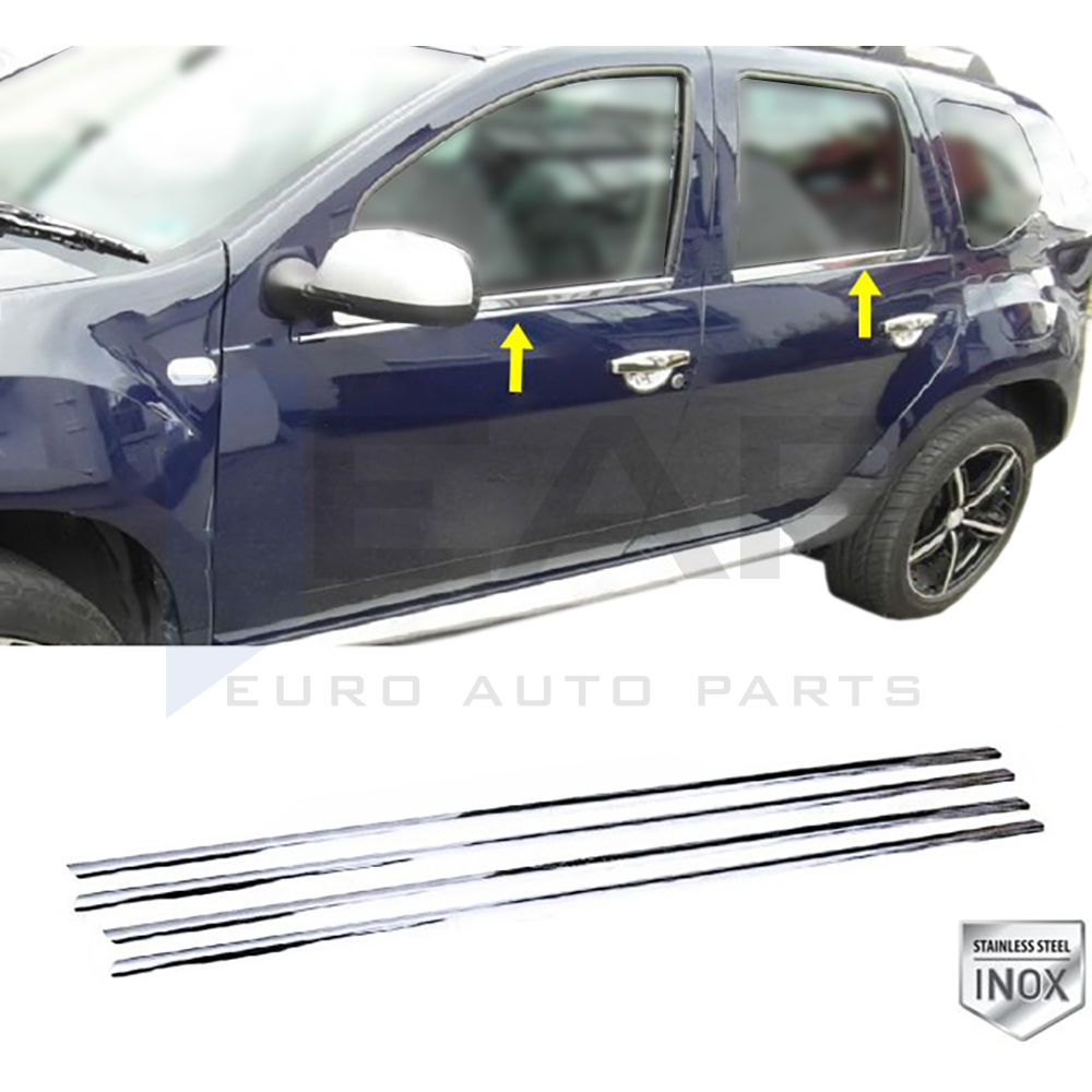 Window Frame Garnish - 4 Pcs - Stainless Steel