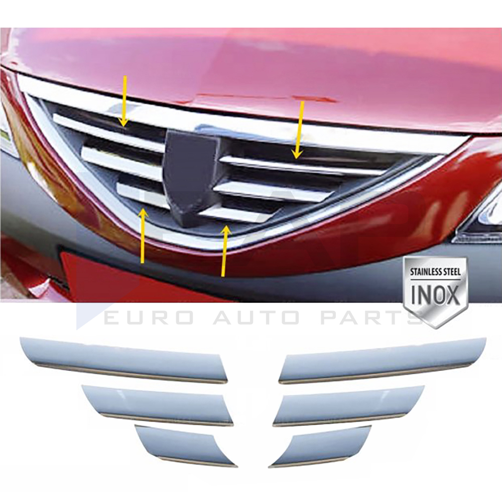 Front Grille - 6 Pcs - Stainless Steel