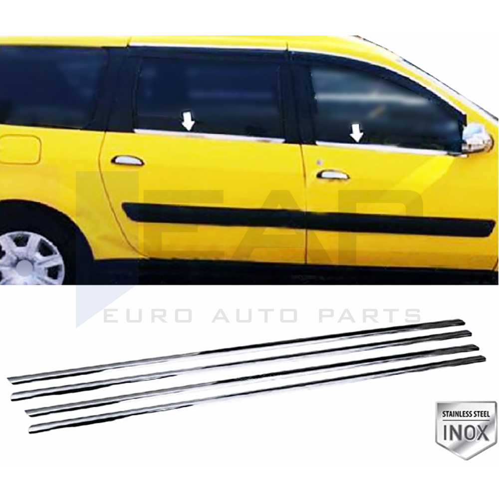 Window Frame Garnish - 4 Pcs - Stainless Steel